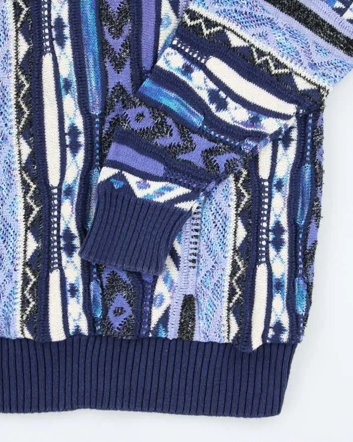 Vintage London Fog Pattern Knit Jumper - L sold by Rokit product image thumbnail 4