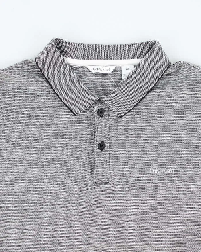 Vintage Calvin Klein Striped Polo Shirt - L sold by Rokit product image thumbnail 3