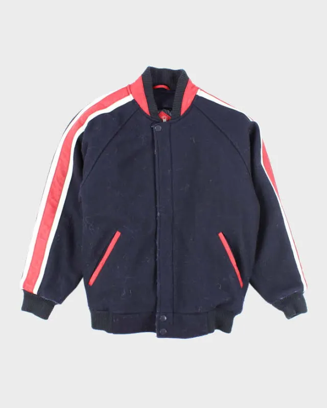 Vintage Landmark Wool Varsity Heavyweight Jacket - Youth L sold by Rokit