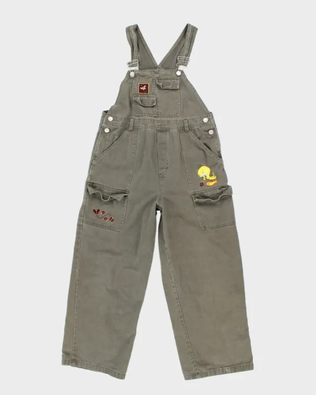 Vintage Warner Brother Looney Tunes Dungarees - Youth W32 L25 sold by Rokit