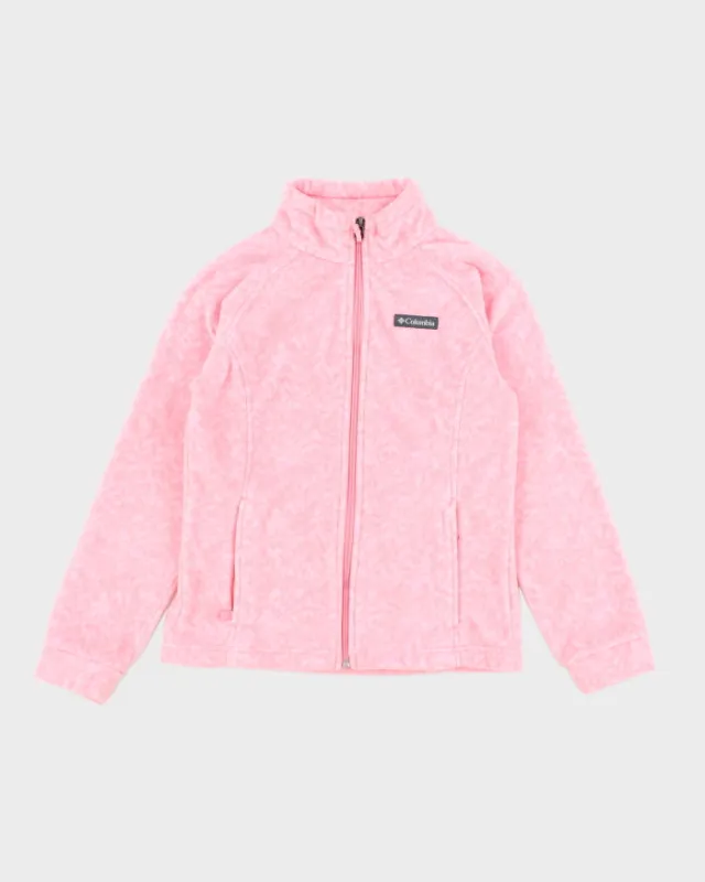 Columbia Pink Full-Zip Fleece - Youth Girls M sold by Rokit