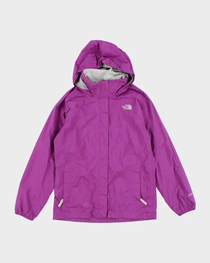 The North Face Purple Waterproof Hooded Jacket - Youth L sold by Rokit