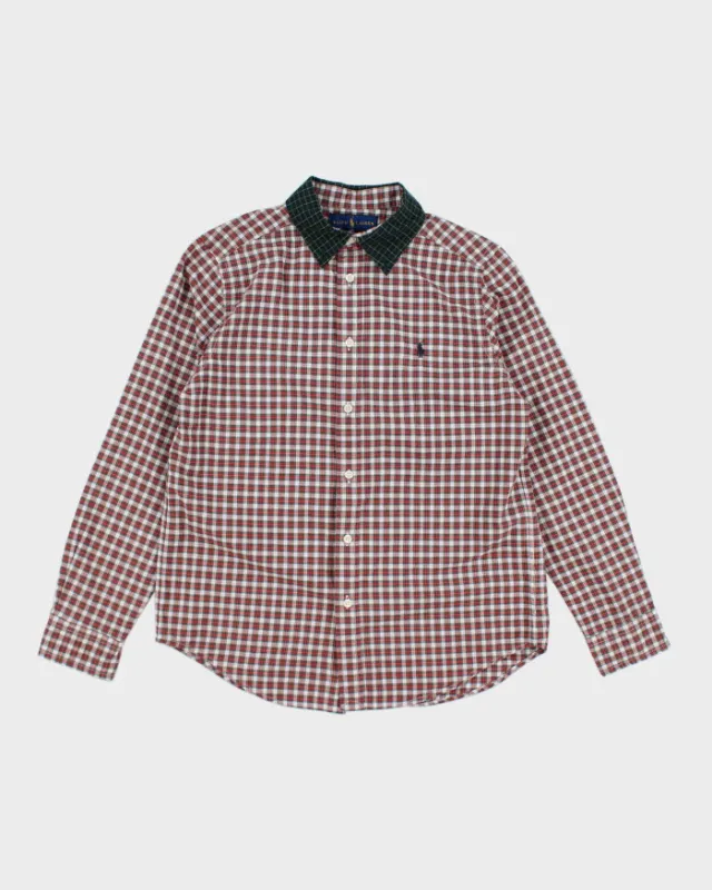 Ralph Lauren Checked Long Sleeve Shirt - Youth 14-16 Years sold by Rokit