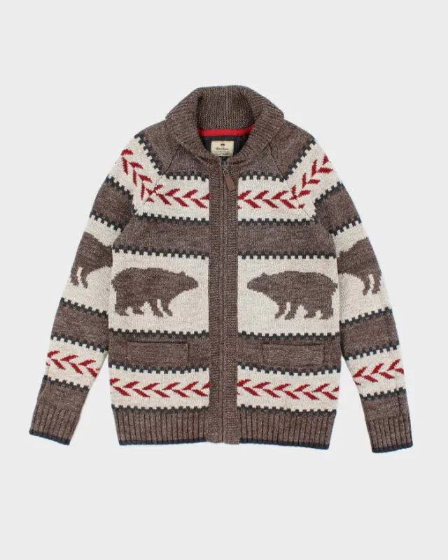 Vintage Wind River Knit Zip-Up Cardigan - S sold by Rokit