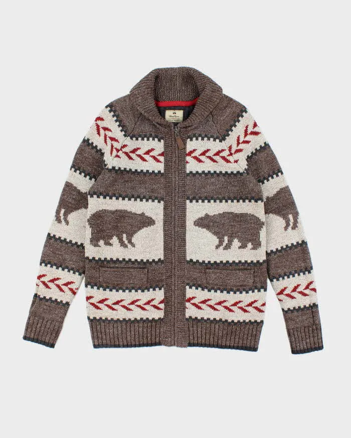 Vintage Wind River Knit Zip-Up Cardigan - S sold by Rokit