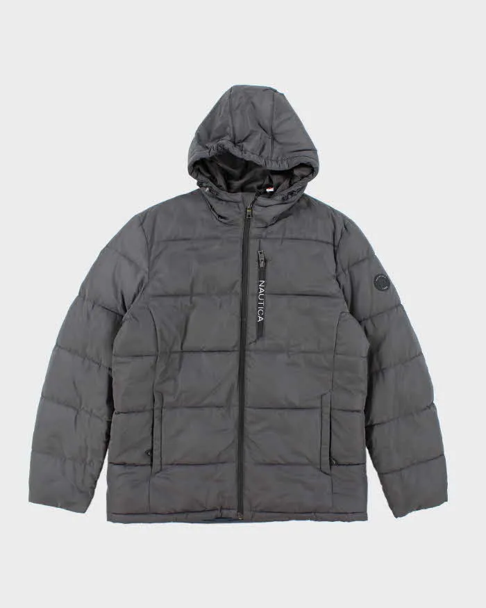 Vintage Nautica Hooded Puffer Jacket - M sold by Rokit