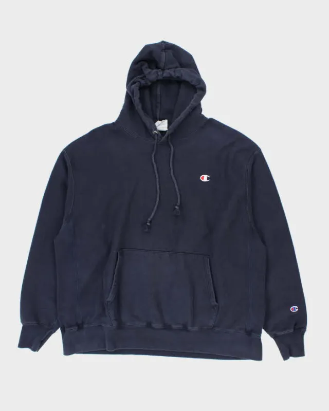Vintage Champion Reverse Weave Small Logo Oversized Hoodie - XL sold by Rokit
