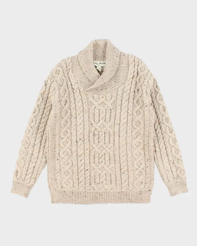 Vintage Aran Mor Merino Wool Chunky Knit Jumper - M made by Rokit