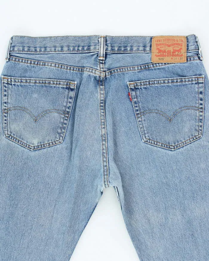 Vintage 90's Levi's 505 Medium Wash Denim Jeans - W34 L30 sold by Rokit product image thumbnail 4