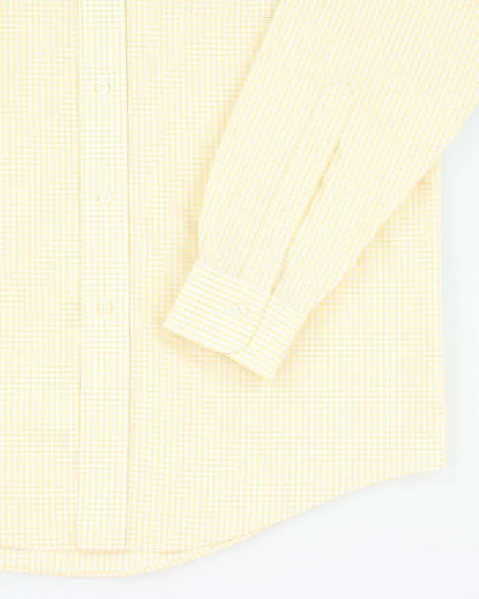 Vintage Brooks Brothers Yellow Checked Long Sleeve Shirt - XL sold by Rokit product image thumbnail 3