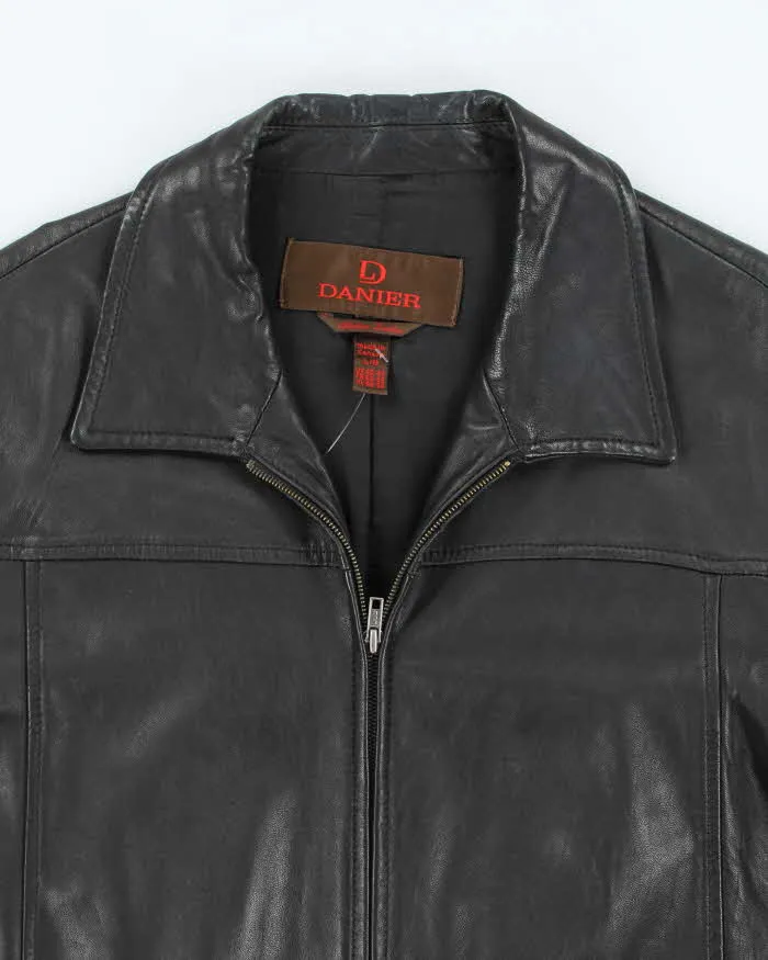 Vintage Y2K Danier Zip Up Leather Harrington Jacket - L sold by Rokit product image thumbnail 3