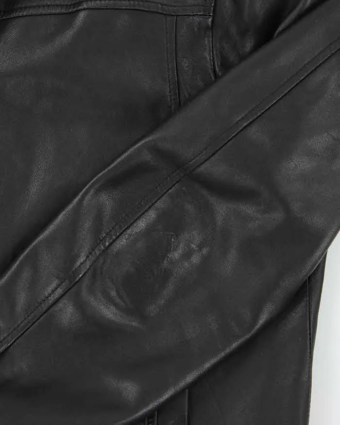 Vintage Y2K Danier Zip Up Leather Harrington Jacket - L sold by Rokit product image thumbnail 5