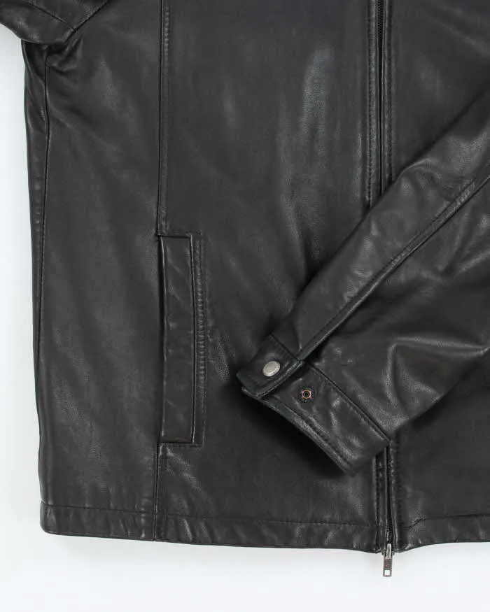 Vintage Y2K Danier Zip Up Leather Harrington Jacket - L sold by Rokit product image thumbnail 4