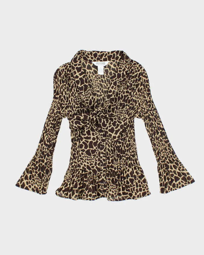 Vintage 90s Allison Taylor Pattern Blouse - M sold by Rokit