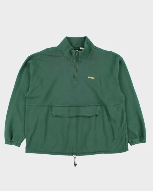 Vintage Y2k 00s Levi's Quarter-Zip Sweatshirt - XXL sold by Rokit