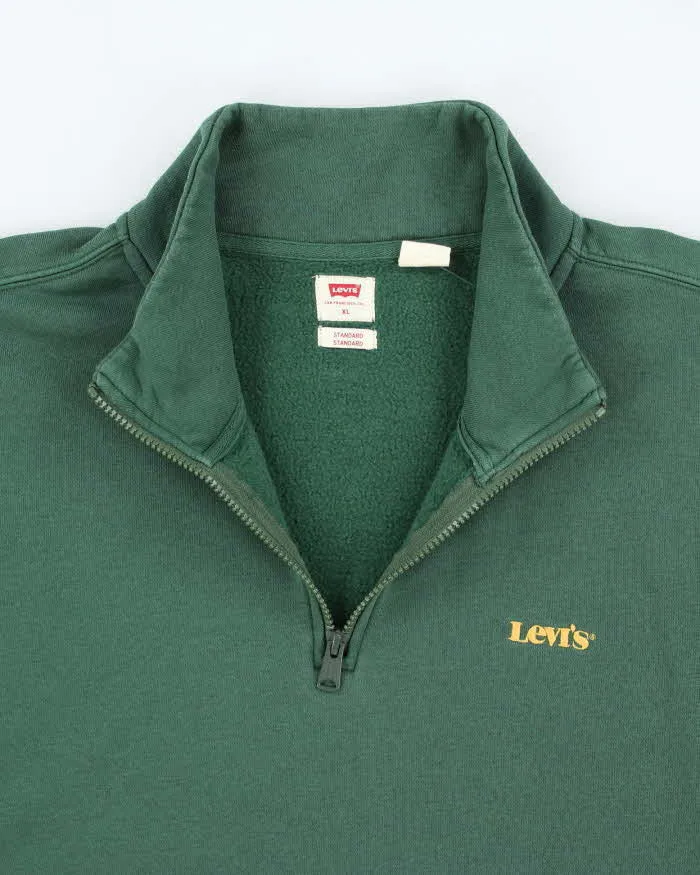 Vintage Y2k 00s Levi's Quarter-Zip Sweatshirt - XXL sold by Rokit product image thumbnail 3