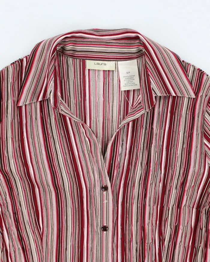 Vintage 90s Laura Pleated Blouse - S sold by Rokit product image thumbnail 3