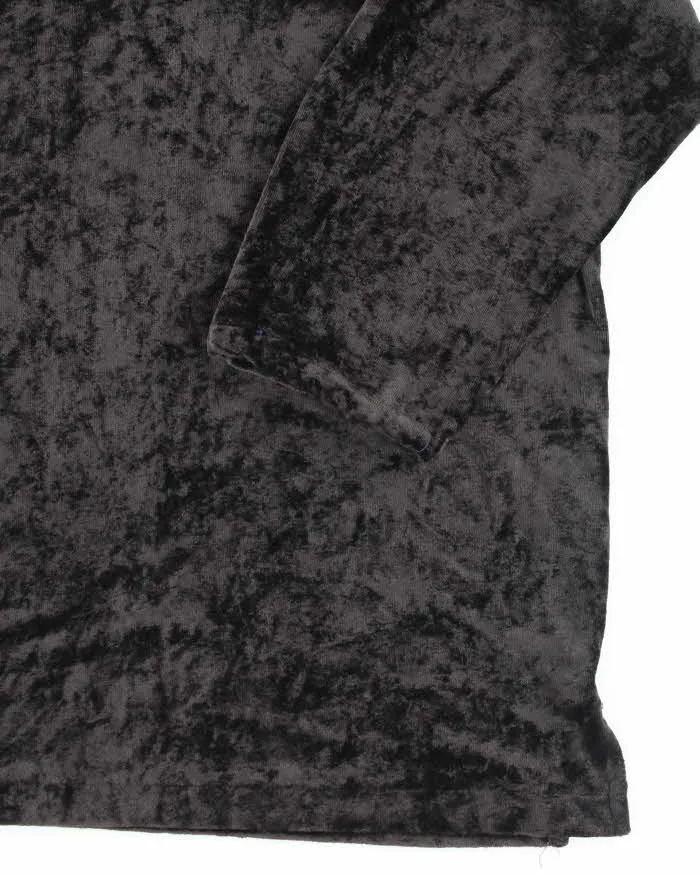 Vintage Y2k 00s DKNY Velour Oversized Blouse - XL sold by Rokit product image thumbnail 4