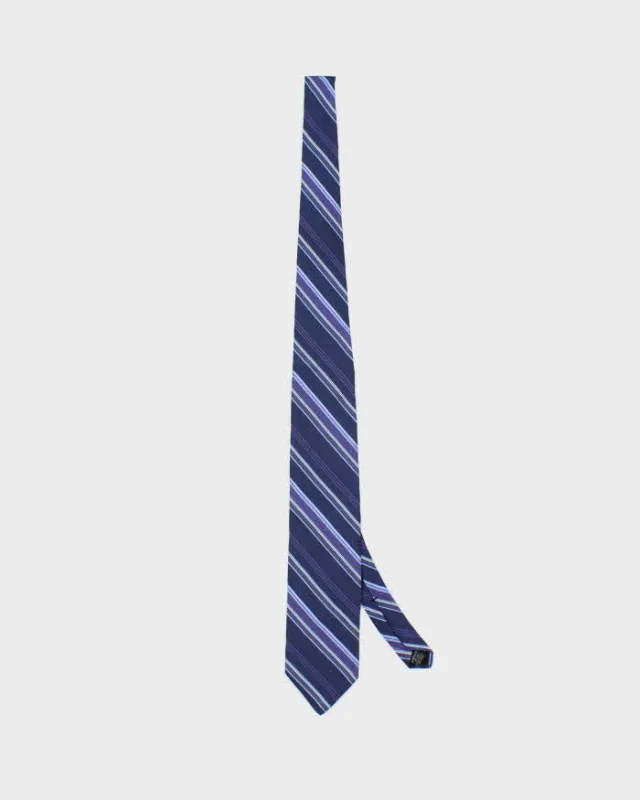 Vintage Y2K DKNY Striped Silk Tie sold by Rokit