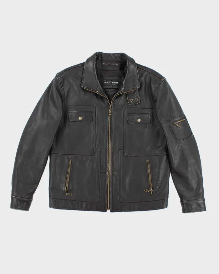 Vintage Mac.Mor Leather Jacket - L sold by Rokit