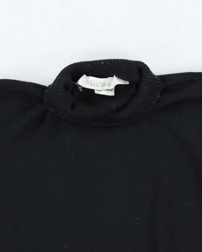 Vintage MaxMara Blue Wool Jumper - S sold by Rokit product image thumbnail 3