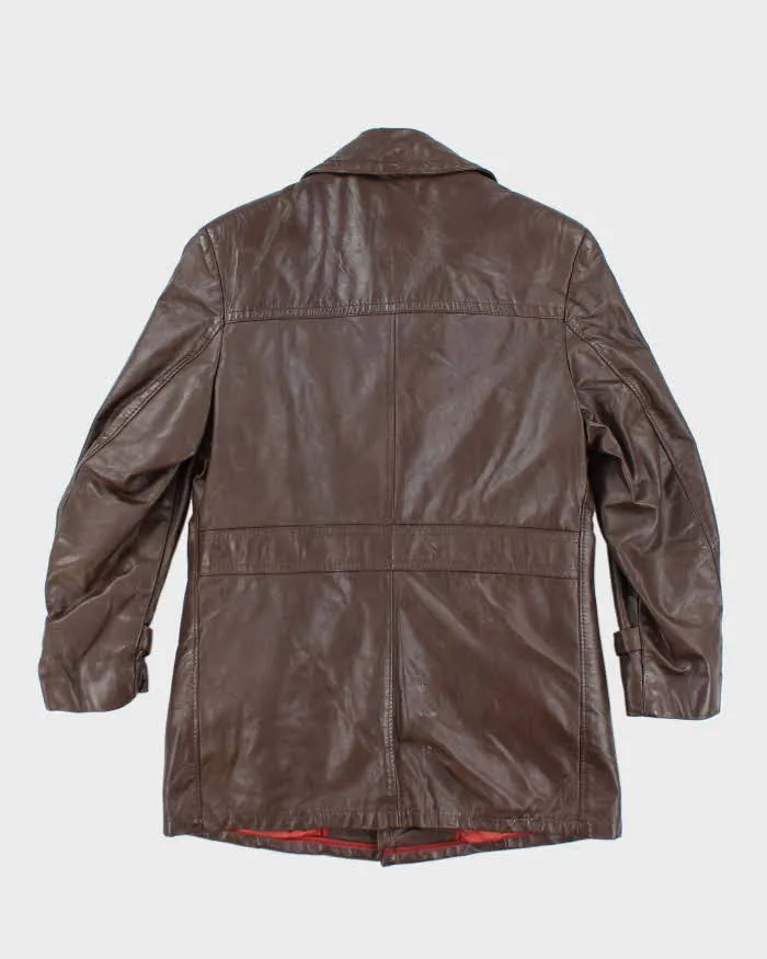 Vintage 70's Sears Double Breasted Button Up Leather Jacket - M sold by Rokit product image thumbnail 2