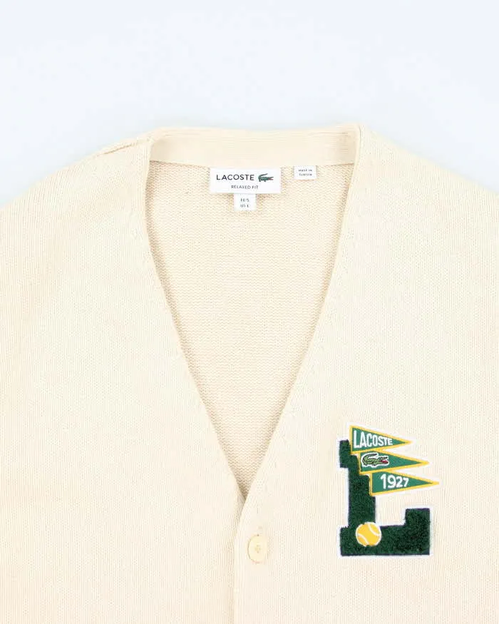 Vintage Lacoste Varsity Cotton & Wool Blend Cardigan - L sold by Rokit product image thumbnail 3