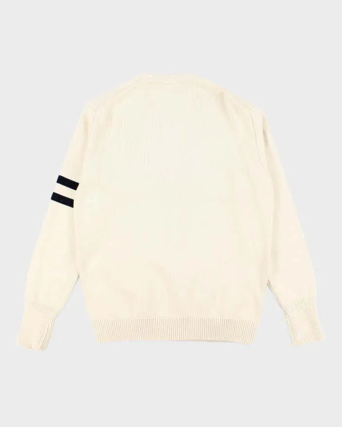 Vintage Lacoste Varsity Cotton & Wool Blend Cardigan - L sold by Rokit product image thumbnail 2