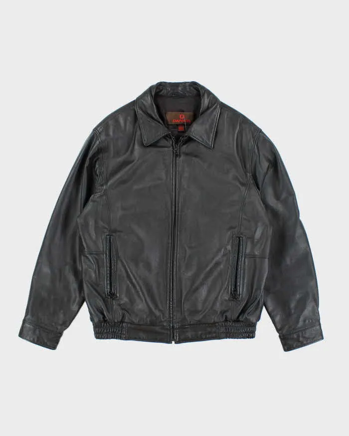 Vintage 90's Danier Heavyweight Leather Insulated Zip Up Jacket - M sold by Rokit