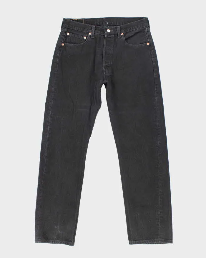Vintage Levi's 501 Black Jeans - W32 L31 sold by Rokit