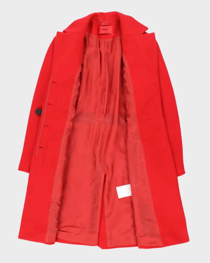 Hugo Boss Red Wool Blend Coat - S sold by Rokit product image thumbnail 5