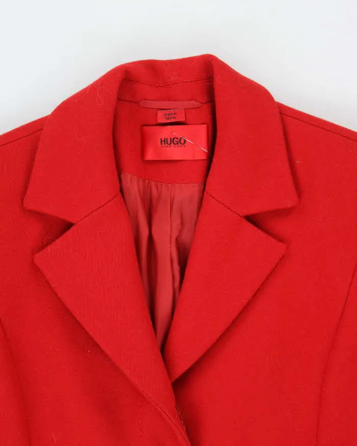 Hugo Boss Red Wool Blend Coat - S sold by Rokit product image thumbnail 3