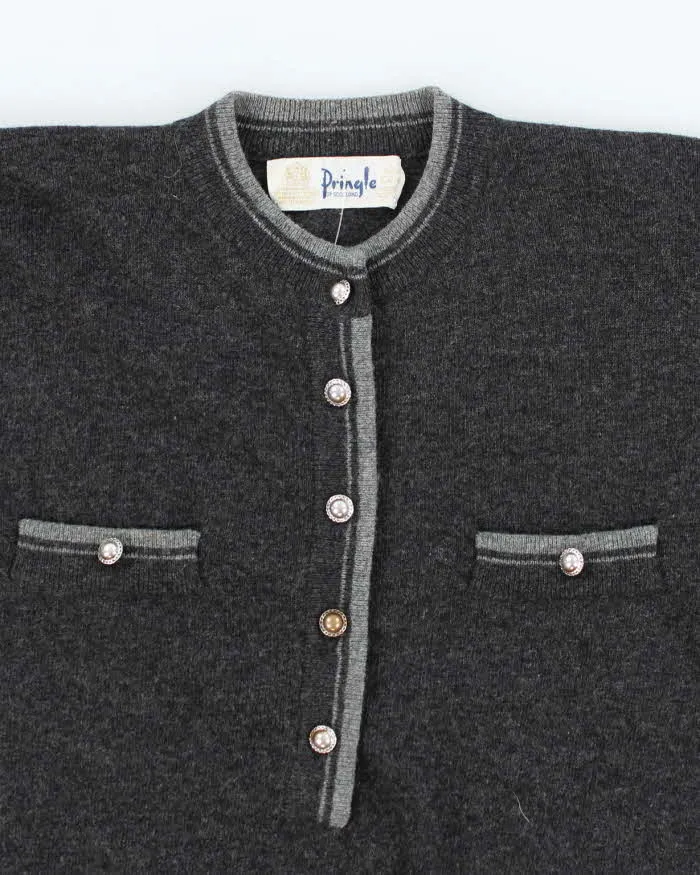 Vintage 70s Pringle Quarter Button Wool Jumper - M sold by Rokit product image thumbnail 3