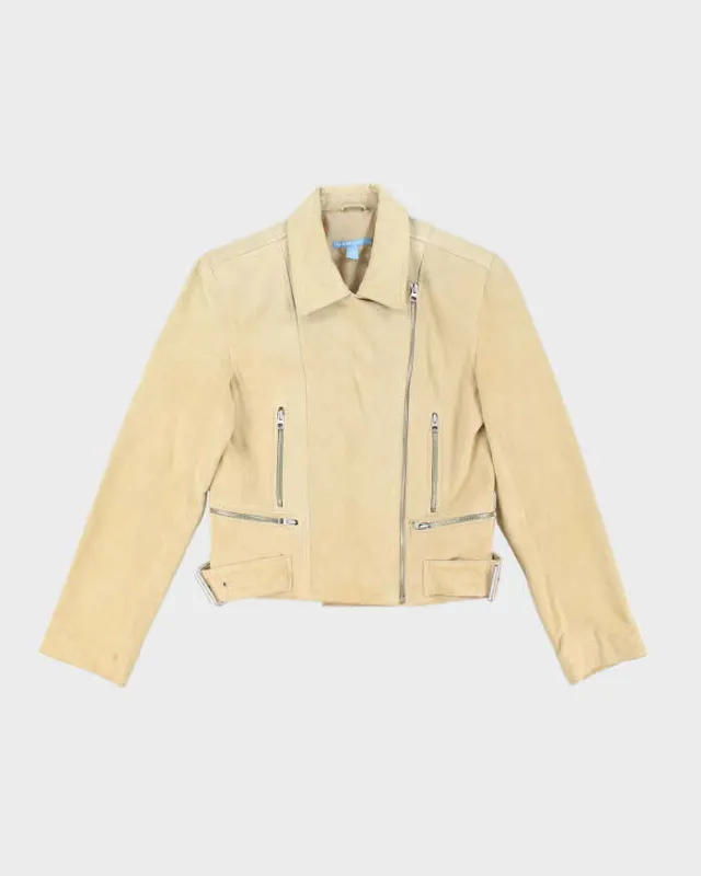 Vintage Y2k 00s Smartset Suede Biker Jacket - S sold by Rokit