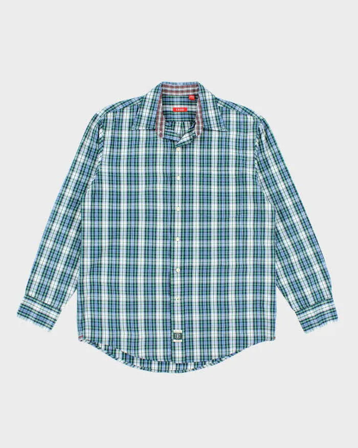 Vintage Izod Checked Long Sleeve Shirt - M sold by Rokit