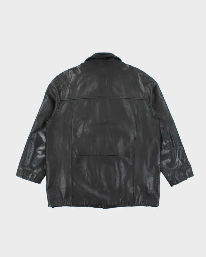 Vintage 90's Danier Heavyweight Button Up Leather Jacket - XL sold by Rokit product image thumbnail 2