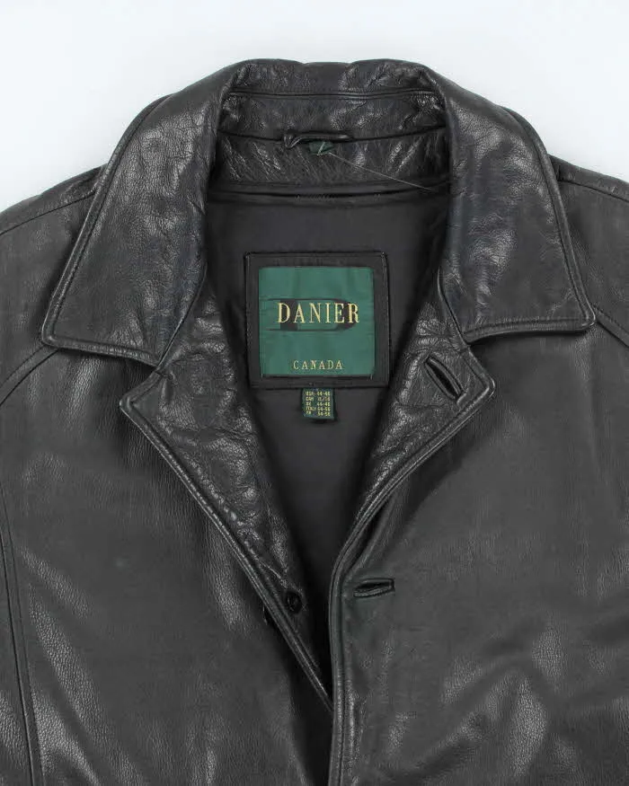 Vintage 90's Danier Heavyweight Button Up Leather Jacket - XL sold by Rokit product image thumbnail 3