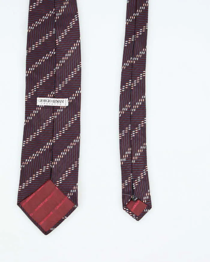 Vintage 90's Giorgio Armani Patterned Silk Tie sold by Rokit product image thumbnail 2