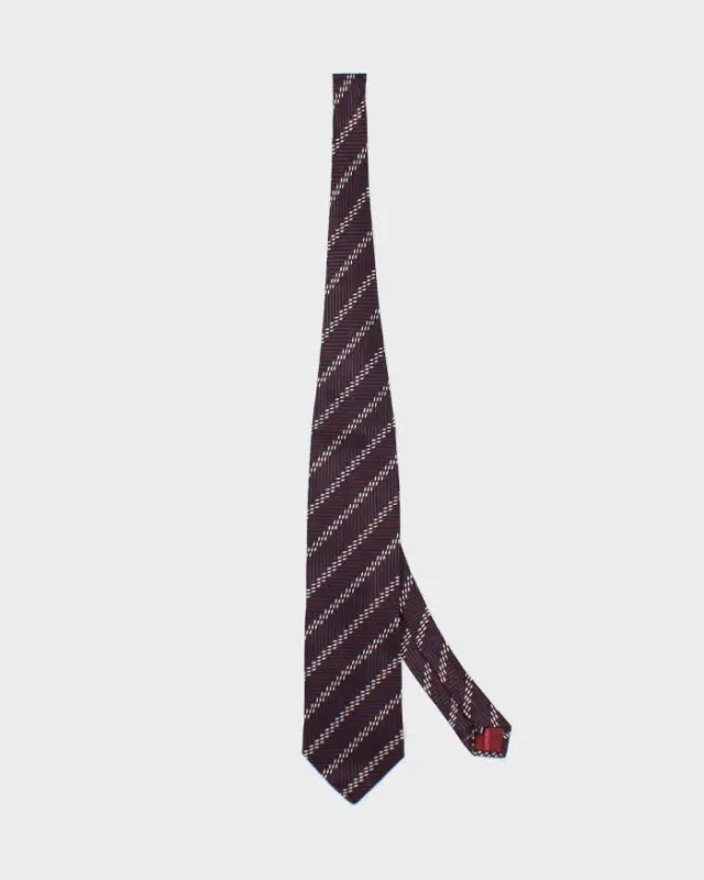 Vintage 90's Giorgio Armani Patterned Silk Tie sold by Rokit