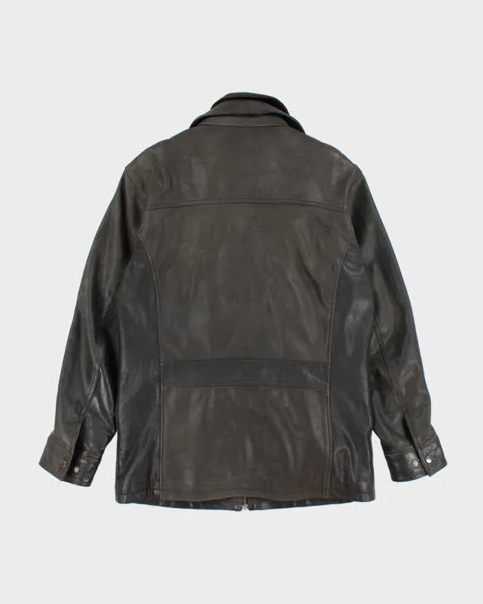 Vintage 90's Danier Heavyweight Lined Zip Up Leather Jacket - M sold by Rokit product image thumbnail 2