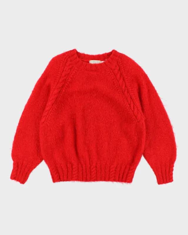 Vintage 80s Fenn Wright & Manson Mohair & Wool Blend Jumper - L sold by Rokit