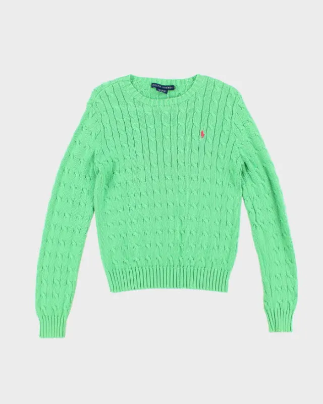 Vintage Ralph Lauren Green Jumper - M sold by Rokit