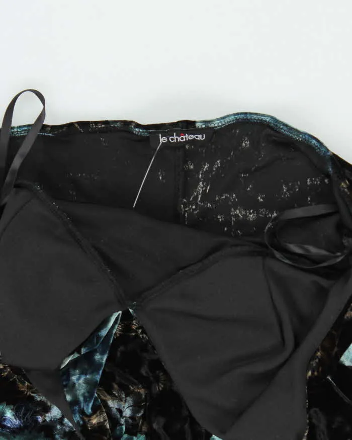 Vintage Y2k 00s Le Chateau Velvet Halter Dress - S sold by Rokit product image thumbnail 4