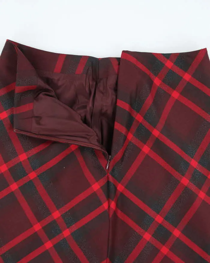 Vintage 90s Jones New York Wool Sparkly Checked Skirt - XS sold by Rokit product image thumbnail 4