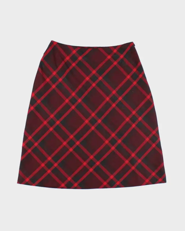 Vintage 90s Jones New York Wool Sparkly Checked Skirt - XS sold by Rokit