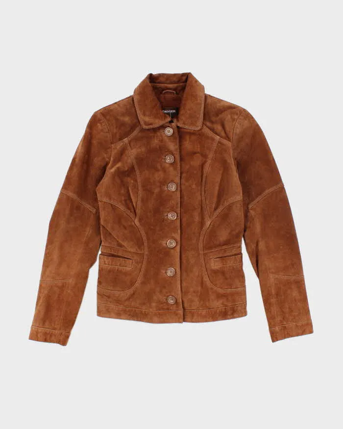 Vintage Danier Brown Suede Jacket - XS sold by Rokit
