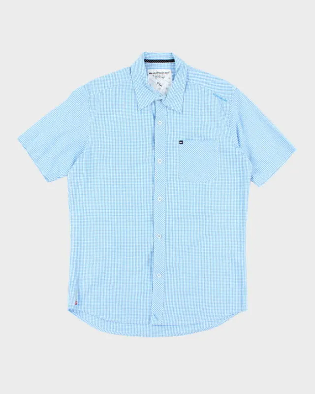 Vintage Y2k 00s Quick Silver Checked Short Sleeve Shirt - M sold by Rokit