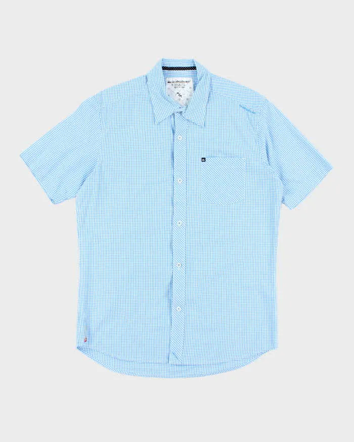 Vintage Y2k 00s Quick Silver Checked Short Sleeve Shirt - M sold by Rokit