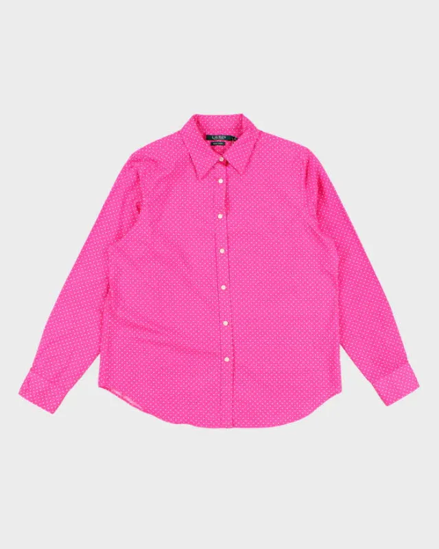Vintage Ralph Lauren Polka Dot Blouse - L sold by Rokit