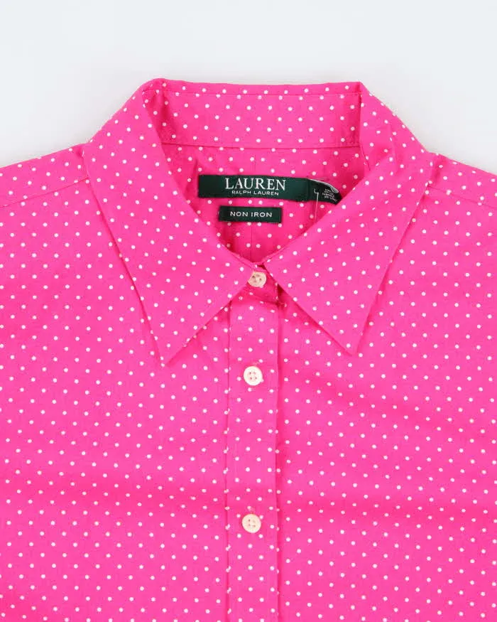 Vintage Ralph Lauren Polka Dot Blouse - L sold by Rokit product image thumbnail 3